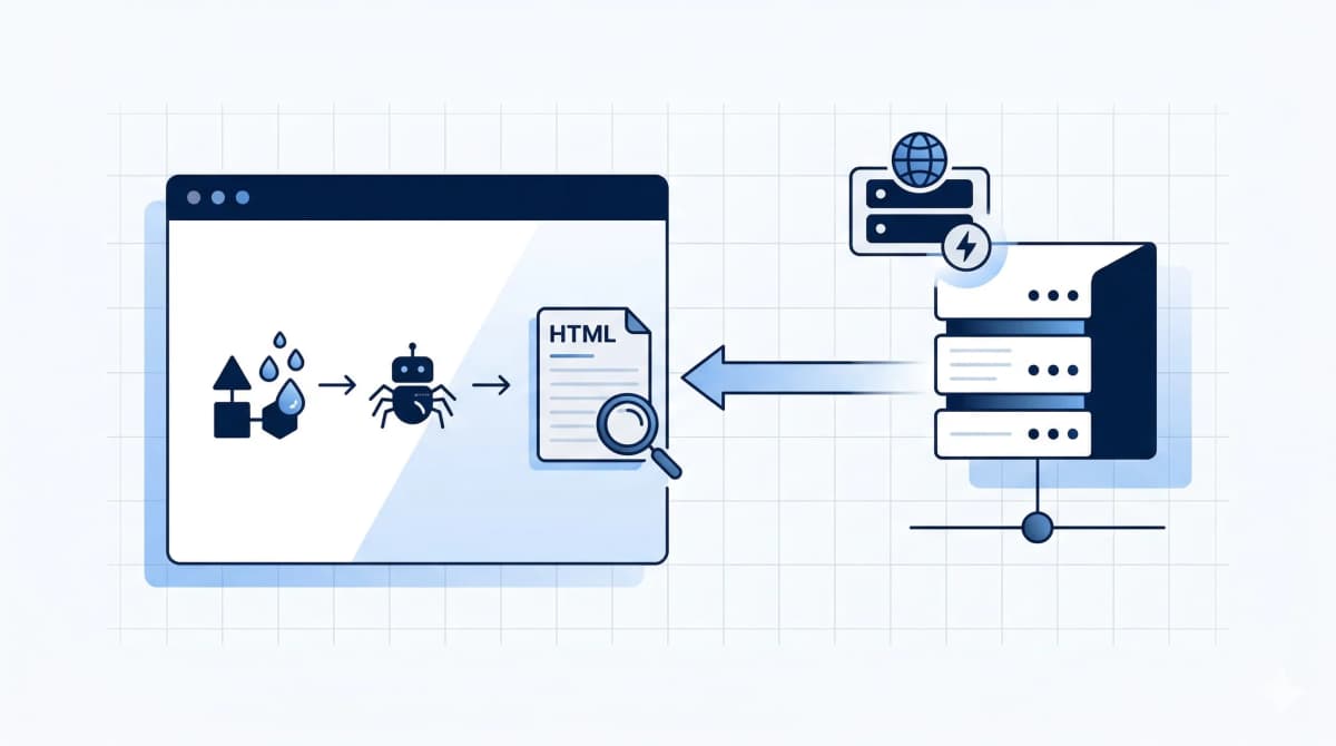 Next.js framework architecture diagram showing server-side rendering flow