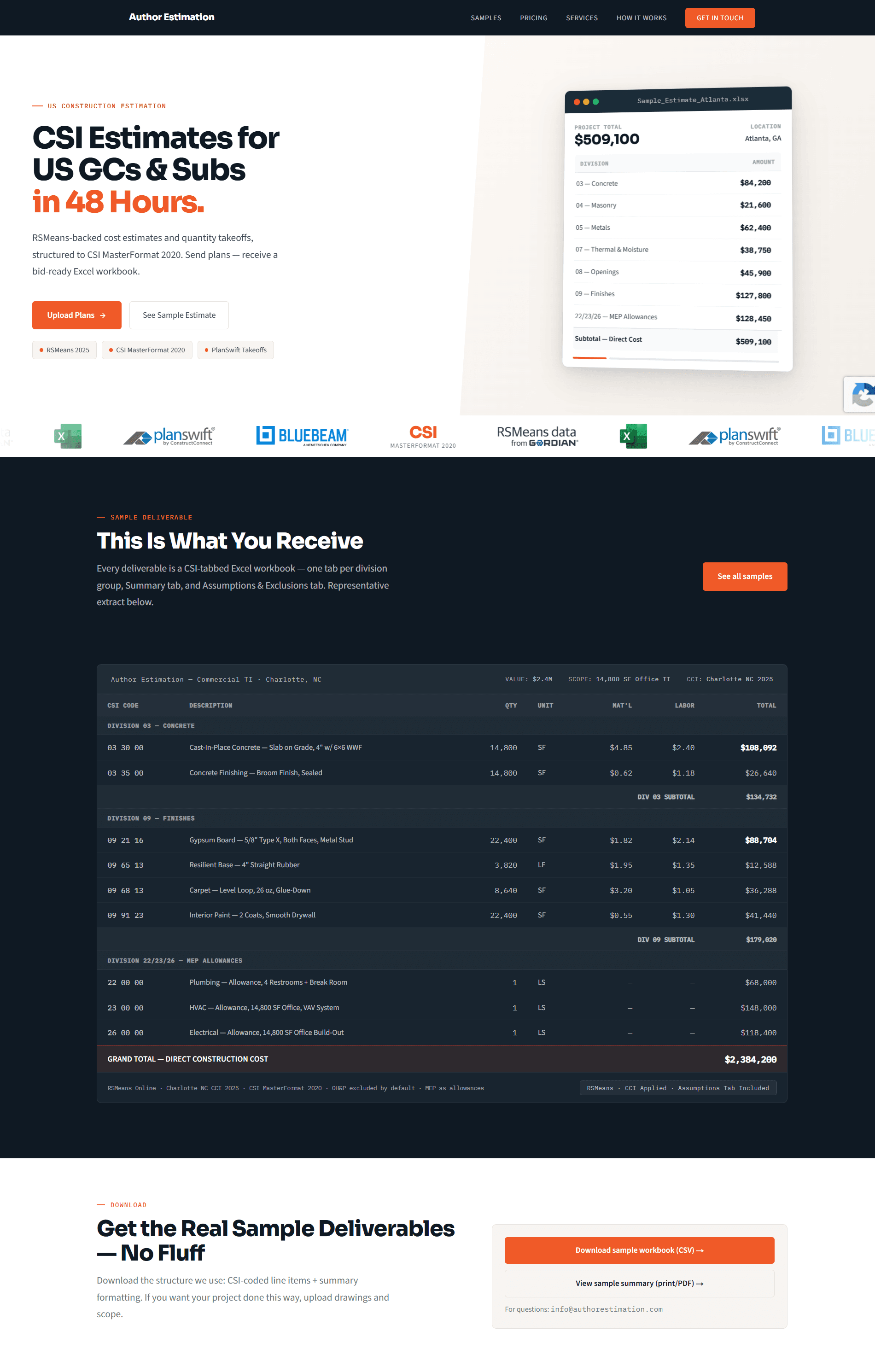 Author Estimation screenshot